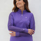 Lavender - Women's Sheer Long Sleeve Golf Shirt (Ladder Design)