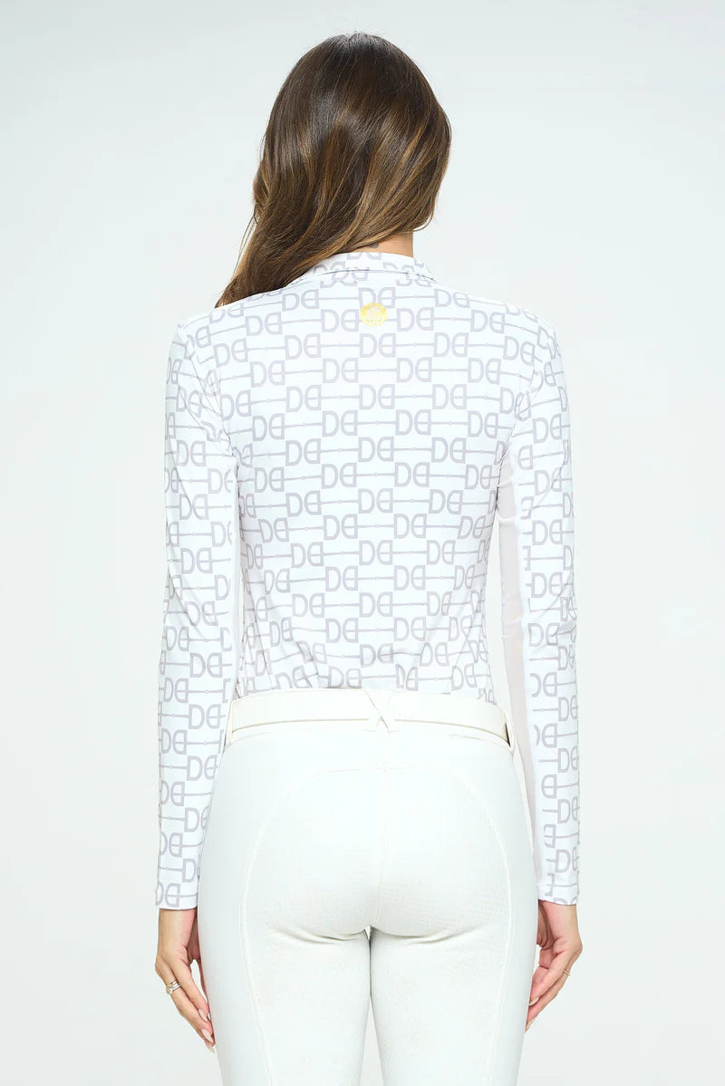 Dancing Equestrian Sunshirt - Signature Silver