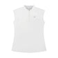 Susanna Polo in White – Luxury Sleeveless Polo- Golf, Tennis, Pickleball