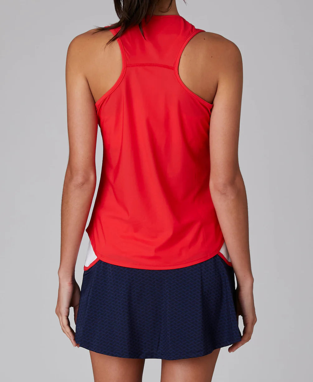 The Performance Racerback Tank in Red