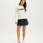 Tennis Sweater - Ivory/Navy