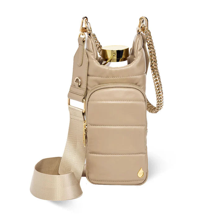 Taupe Vegan Leather Hydrobag® with two straps