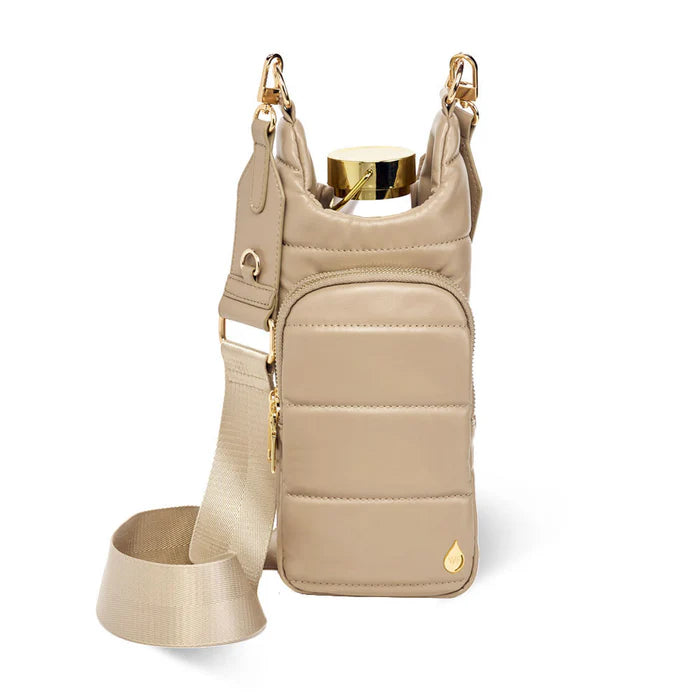 Taupe Vegan Leather Hydrobag® with two straps
