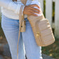 Taupe Vegan Leather Hydrobag® with two straps