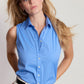 The Sleeveless Shirt - French Blue