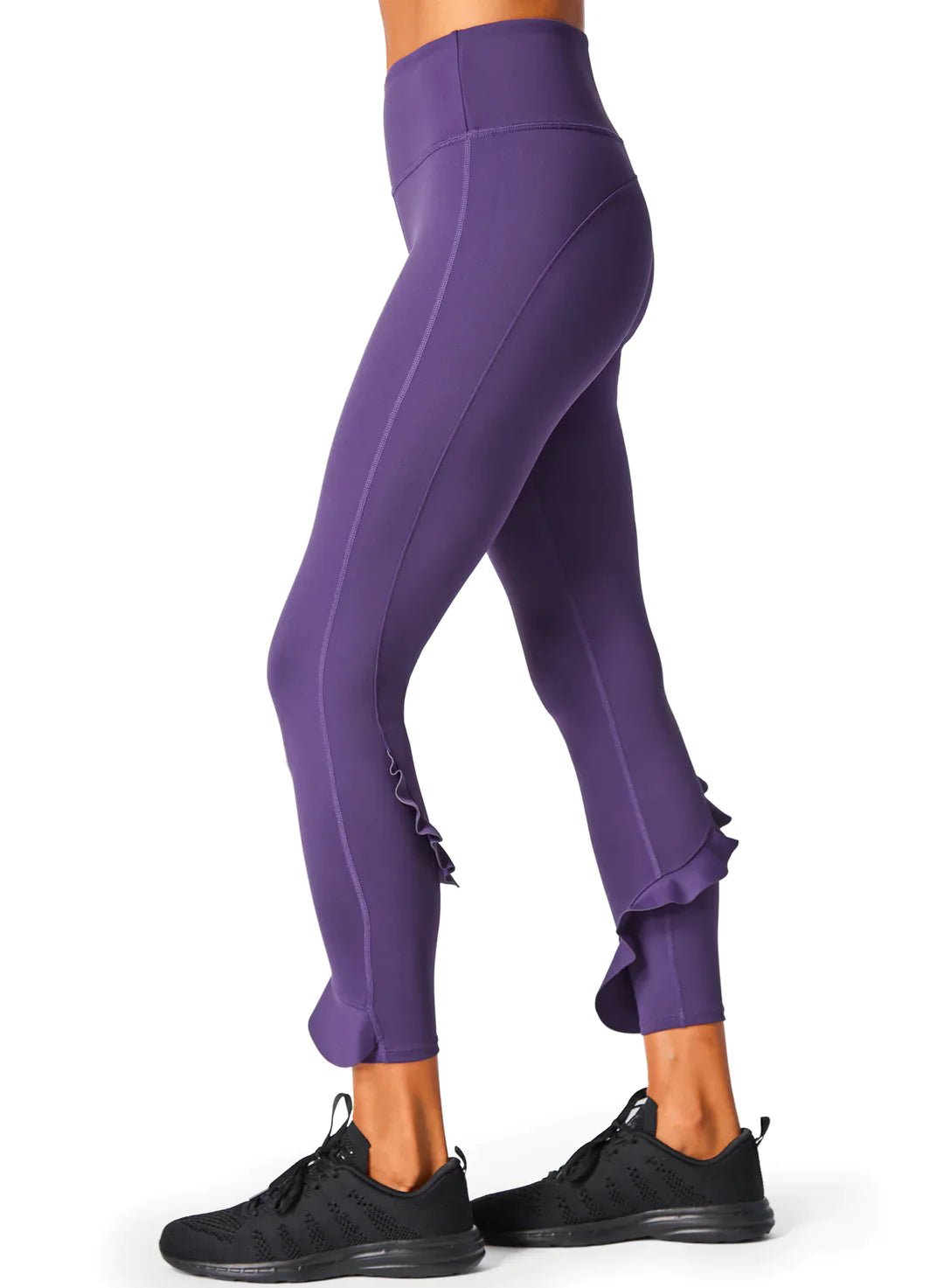 Ruffle Legging - Grape