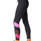 Blocked Legging - Black/Berry/Pink
