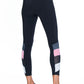Blocked Legging - Black/Bubblegum