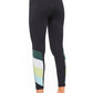 Blocked Legging - Black/Moss/Sky