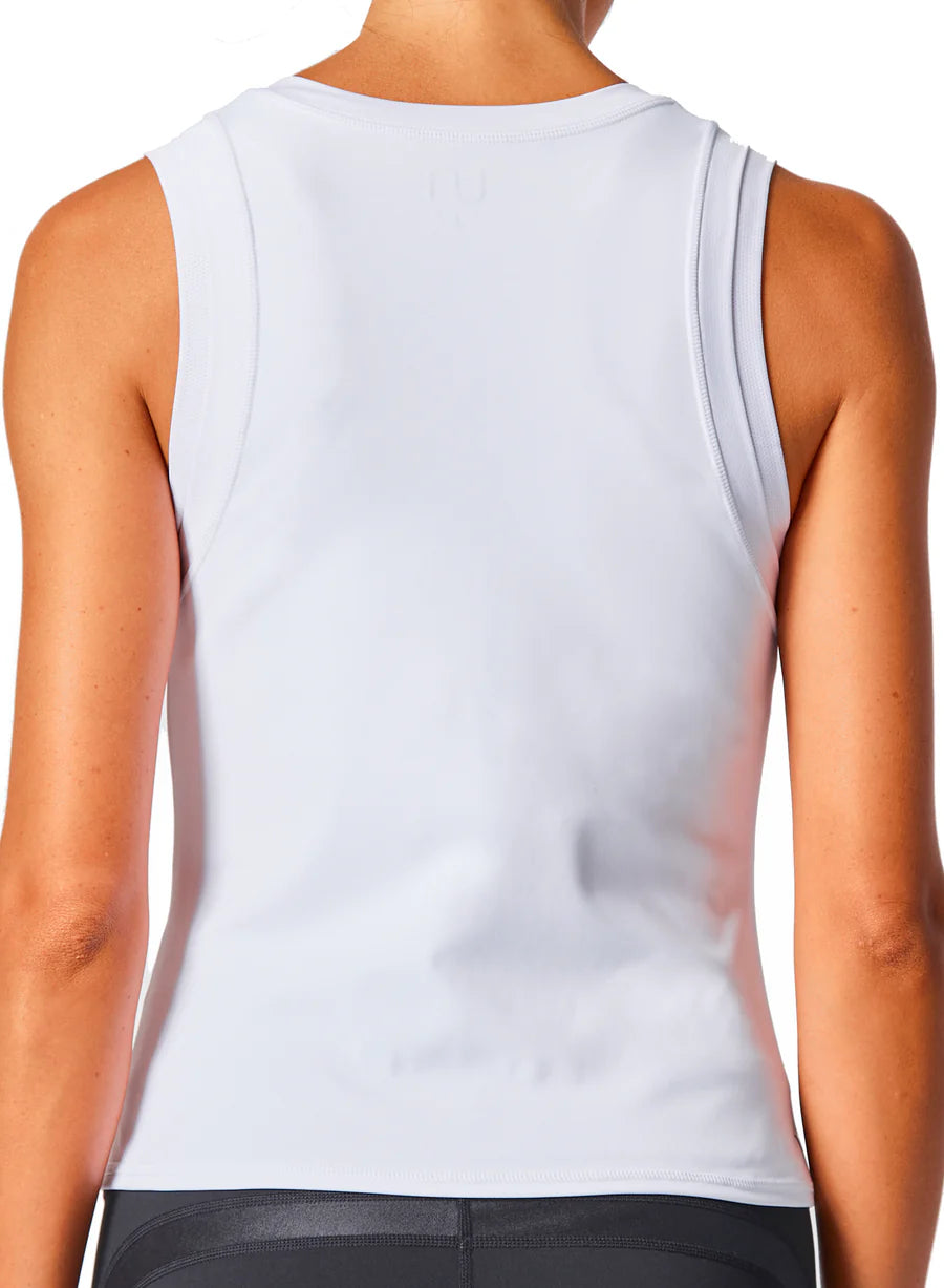 Baseline V-Neck Top in White