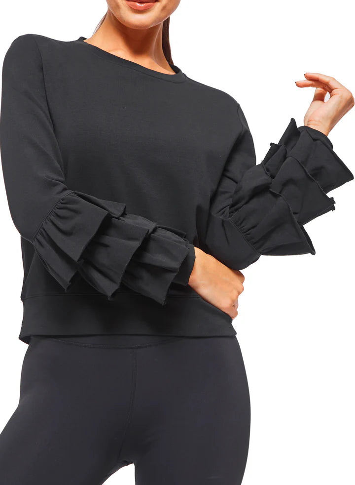 Ruffle Sweatshirt by Urban Savage
