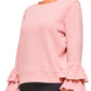 Ruffle Sweatshirt by Urban Savage