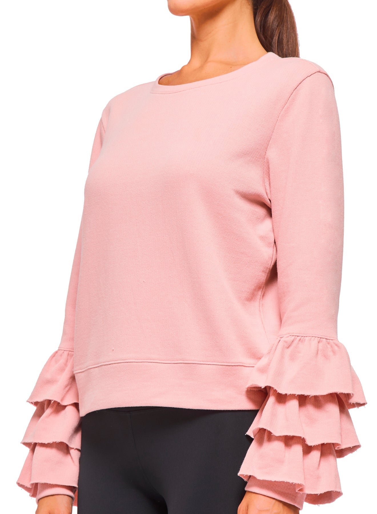 Ruffle Sweatshirt by Urban Savage