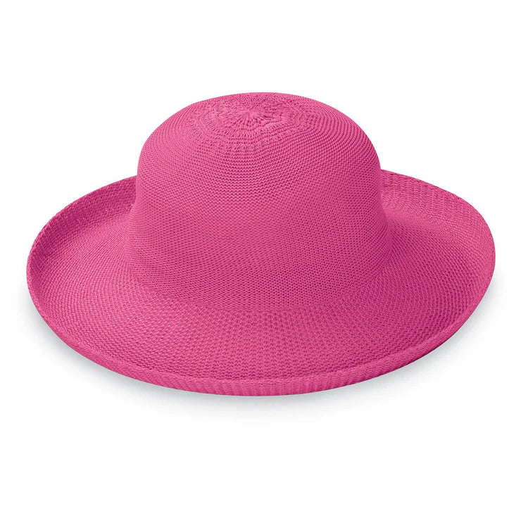 Victoria Straw Sun Hat - Hot Pink