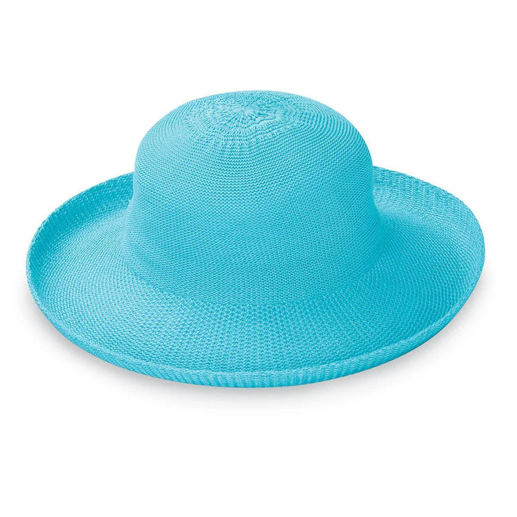 Victoria Straw Sun Hat - Turquoise