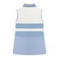 Vanessa Sleeveless Zip Polo – Luxury Golf, Tennis, Pickleball, Active - Cloud Light Blue