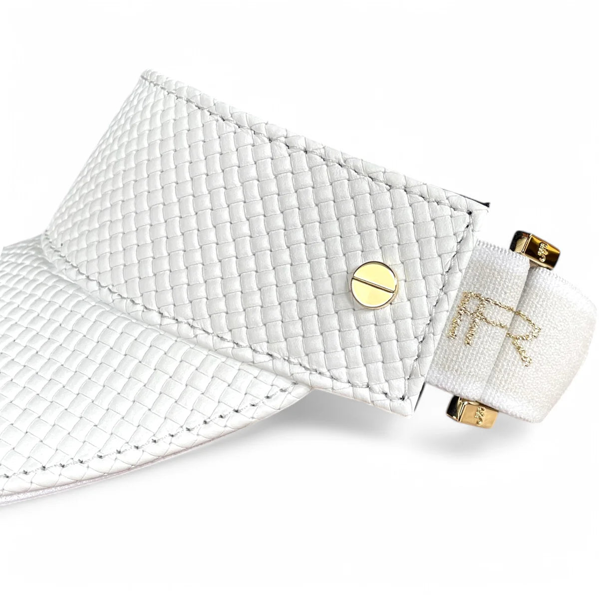 THE LEATHER VISOR - BLANC TRESSÊ & GOLD (LTD. ED.)
