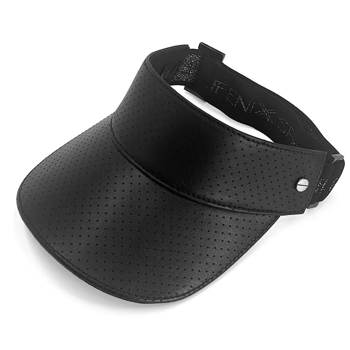 THE LEATHER VISOR - BLACK & GUNMETAL