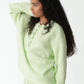 Kate Thermal Henley - Lime