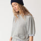 Casey Short Sleeve Sweatshirt - Heather Grey