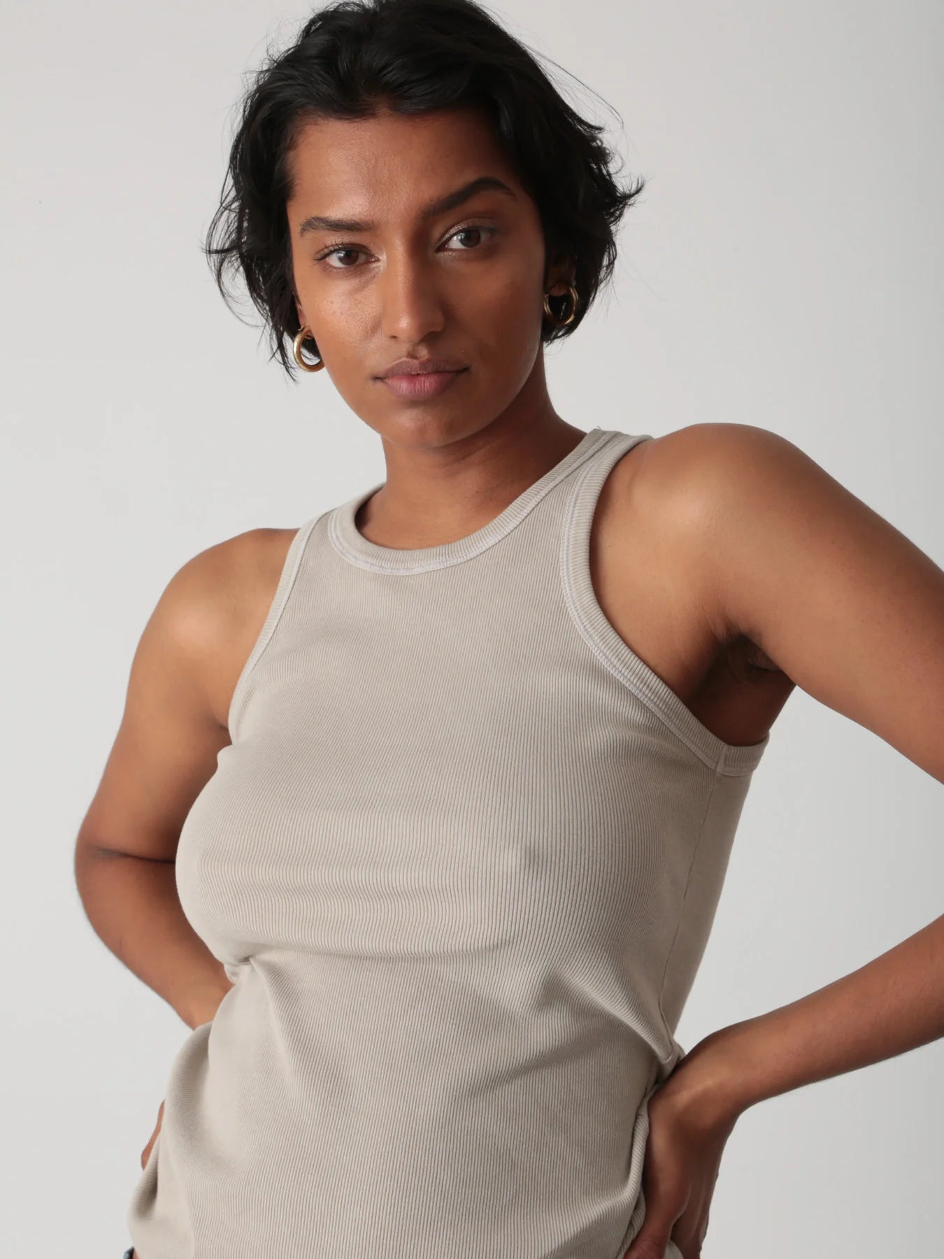 Sinclair Rib Tank - Khaki