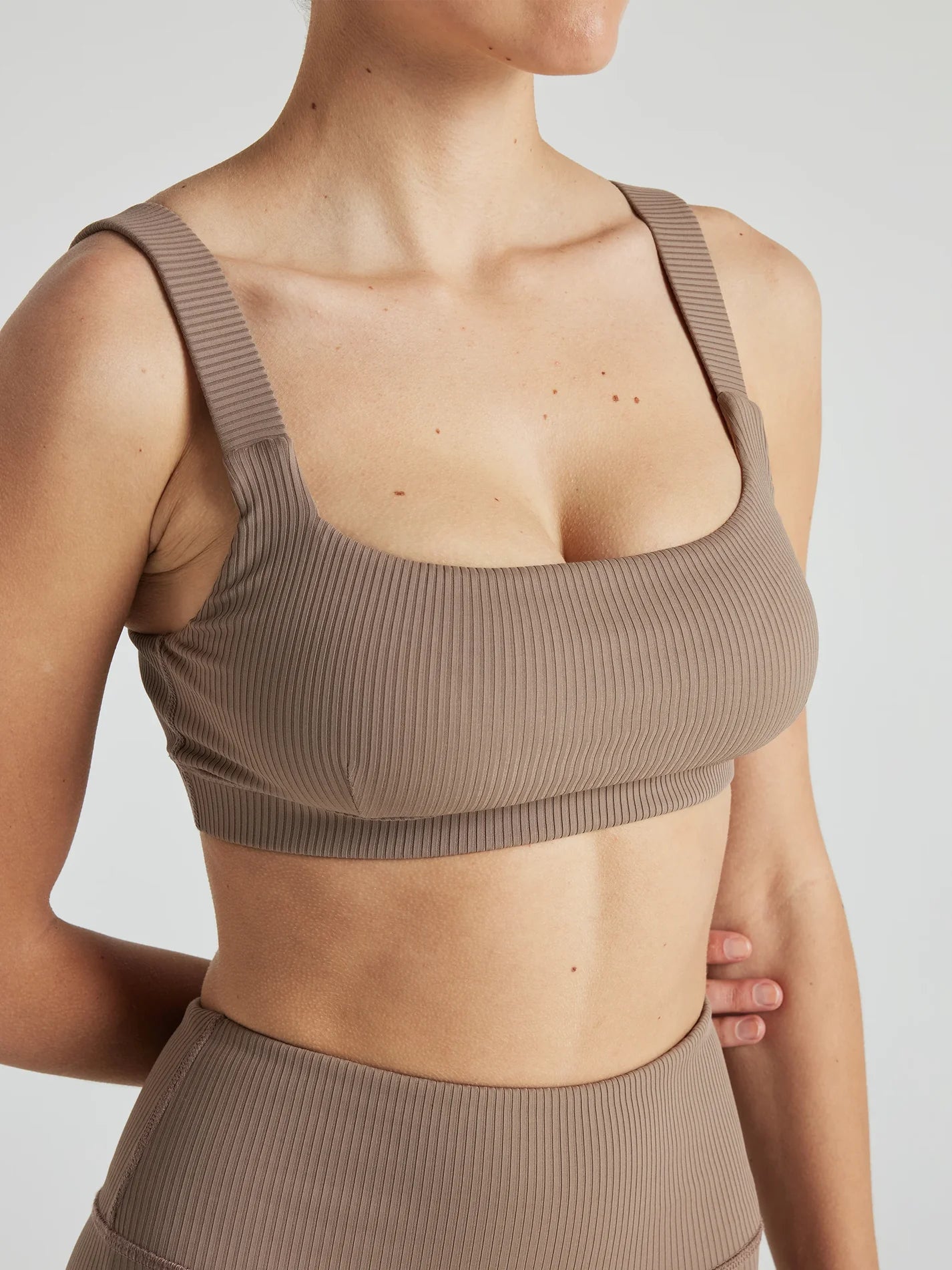 Renew Rib Square Neck Bra