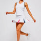 Baseline V-Neck Top by Urban Savage - White/Cool Multi