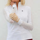 Long Sleeve Ladder Golf Shirt - WHITE