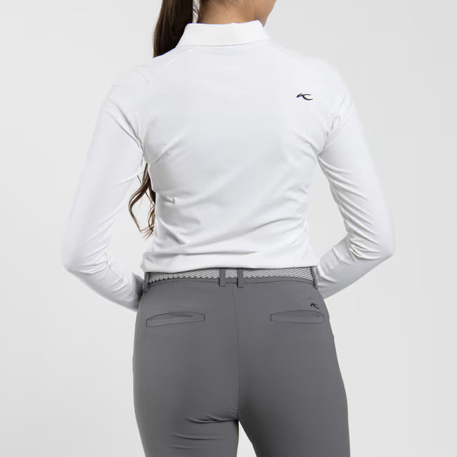 White - Women Catalina Cool Polo Long Sleeve