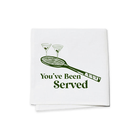 Toss Designs - Cocktail Napkins (Set of 4) - You've Been Served Tennis
