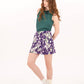 Foray Golf - Core Basic Skirt w/ Pockets- Blossom Blast: Violet Floral