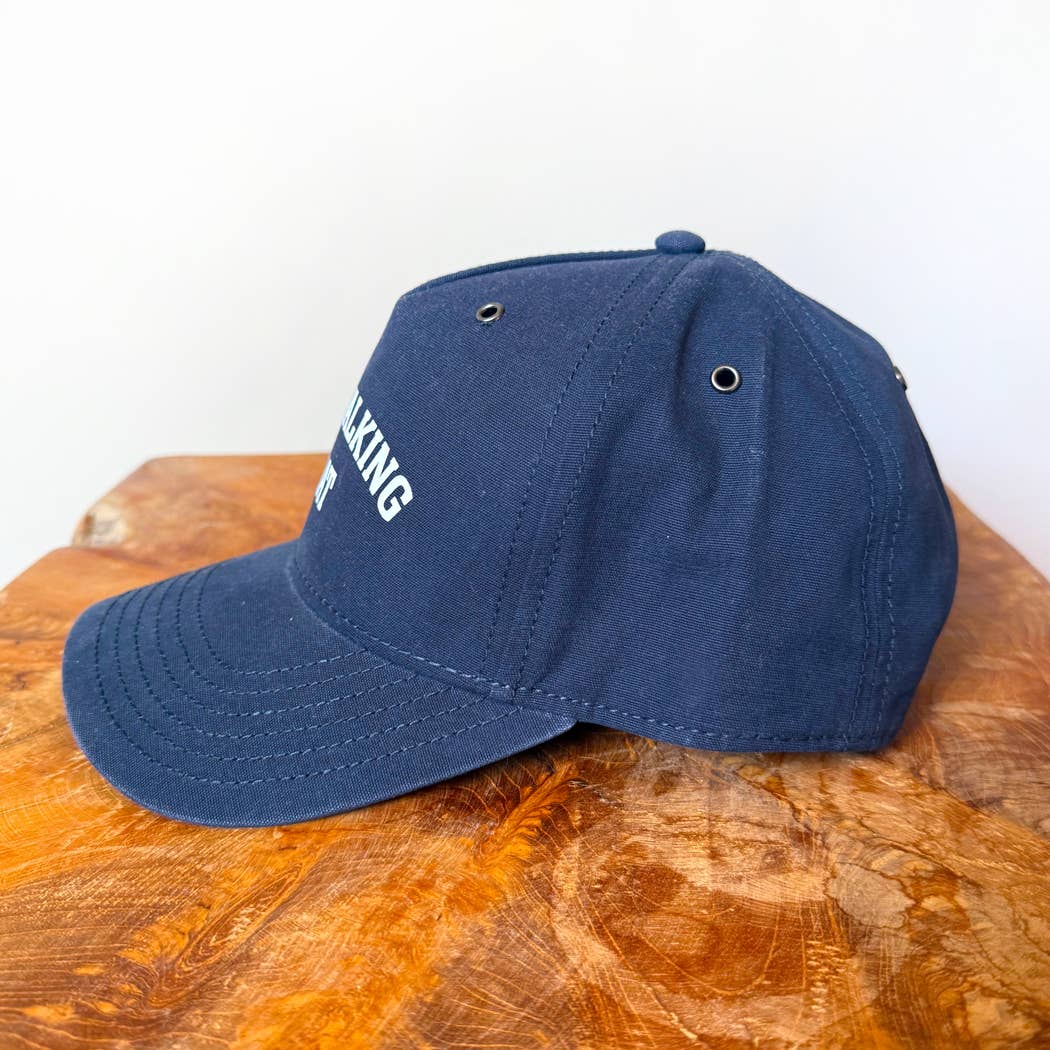 Poppy & Lou - Dog Walking Hat – Classic Cotton Dad Cap: Navy