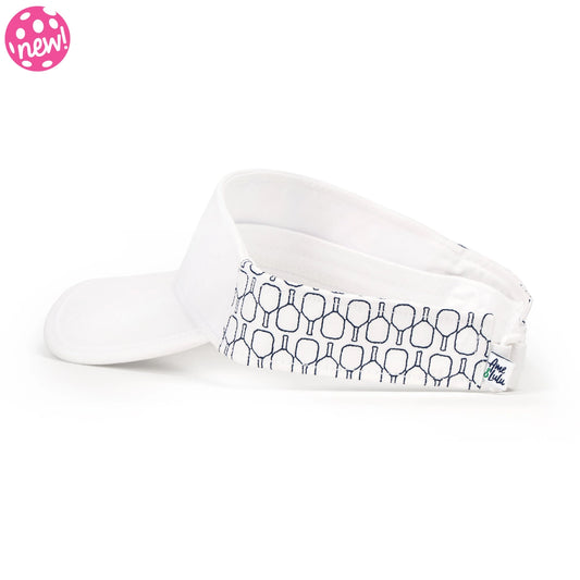 Navy Quilted Paddles Country Club Visor