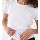 Pointelle Baby Tee