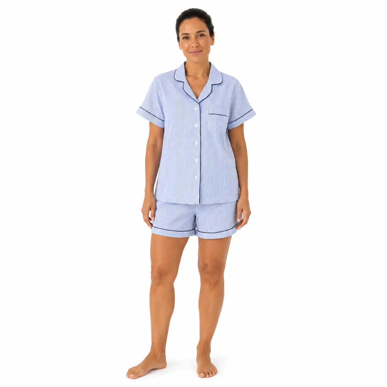 Short Sleeve 100% Cotton Shorty Pajamas