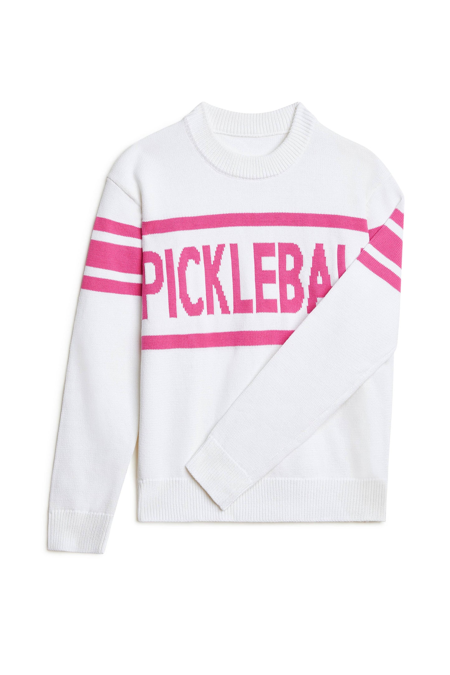 Pickleball Prep - Pickleball Essential Crewneck Sweater, Pink: M
