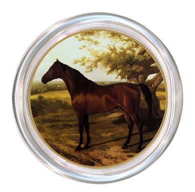 Marye-Kelley -Bay Horse Facing Left Coaster