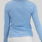 Foray Golf - Rib LS V-Neck Polo: Light Blue / M