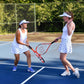 Stripey Racquets White Tennis Skirt