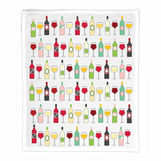 Organic Cotton Tea Towel - Wine