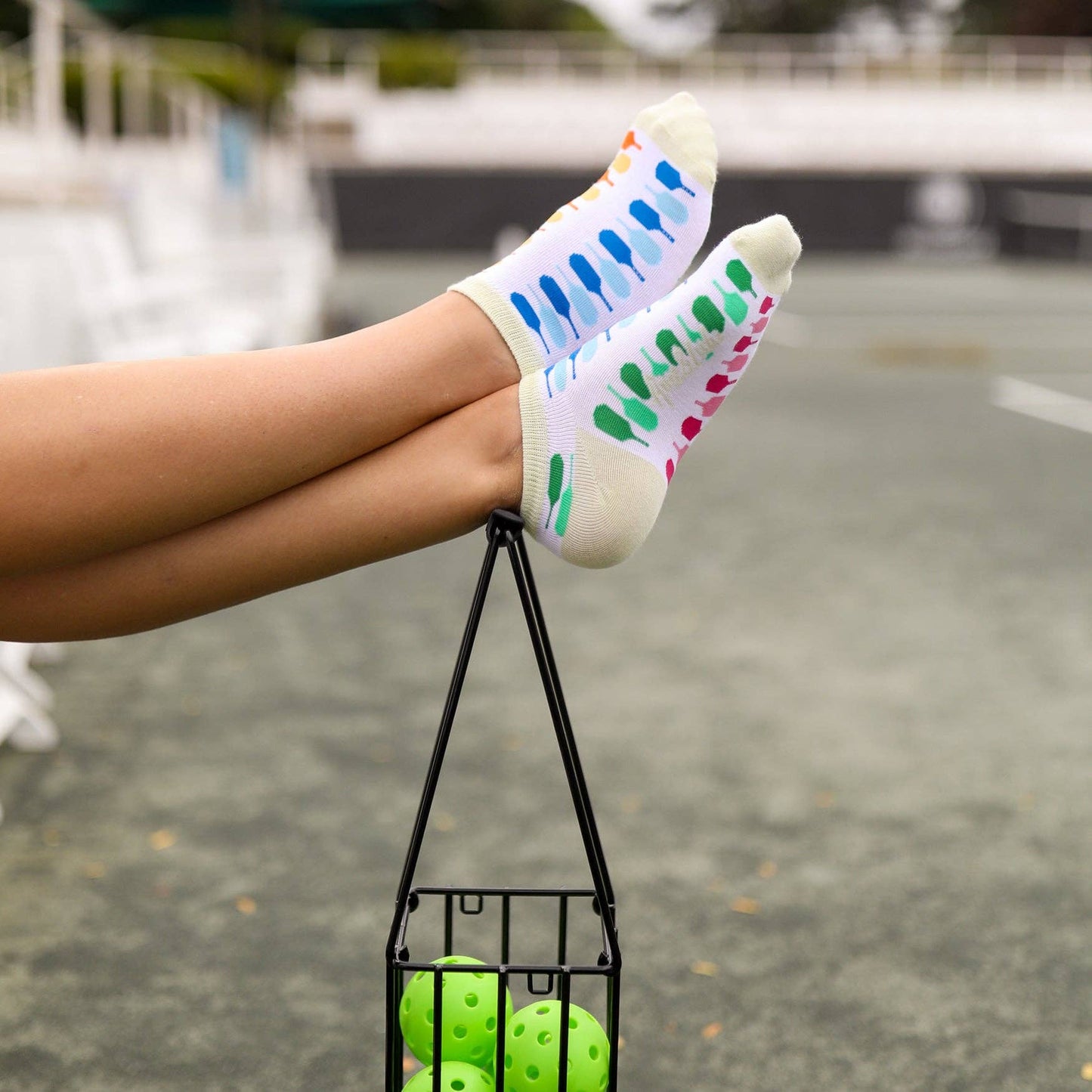 Meet Your Match Socks - Multicolored Paddles