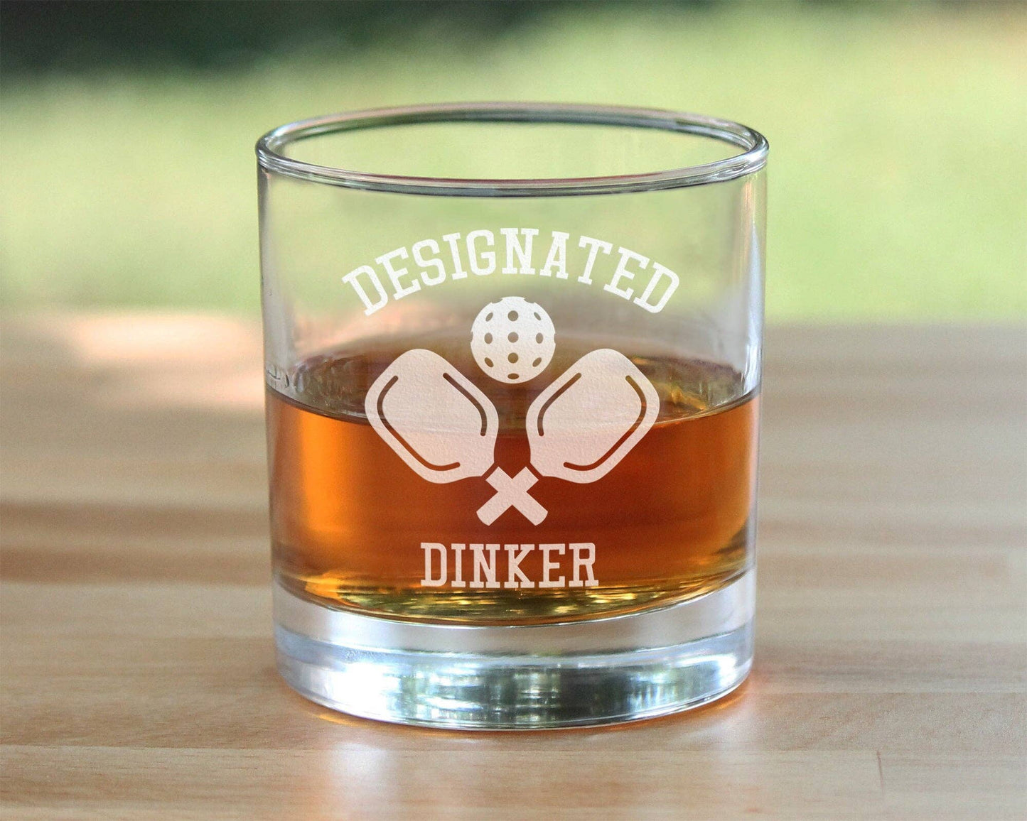 bevvee - Designated Dinker Whiskey Rocks Glass - Pickleball Gifts