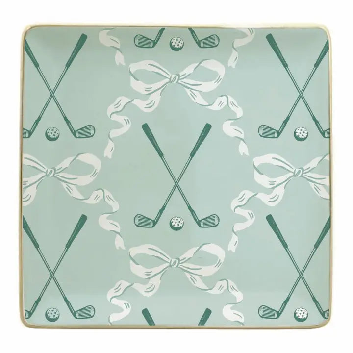 Ceramic Trinket Tray - Golf
