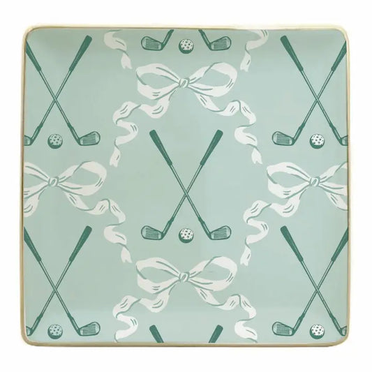 Ceramic Trinket Tray - Golf