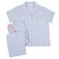 Short Sleeve 100% Cotton Capri Pajamas