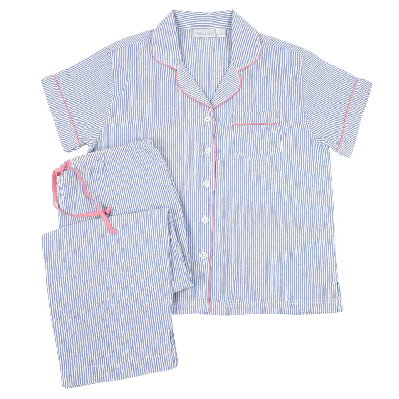 Short Sleeve 100% Cotton Capri Pajamas