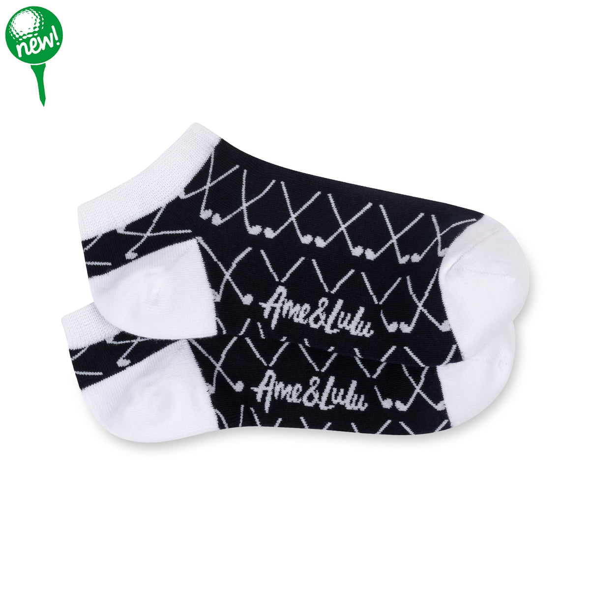 Ame & Lulu Navy Clubs Meet Your Match Socks