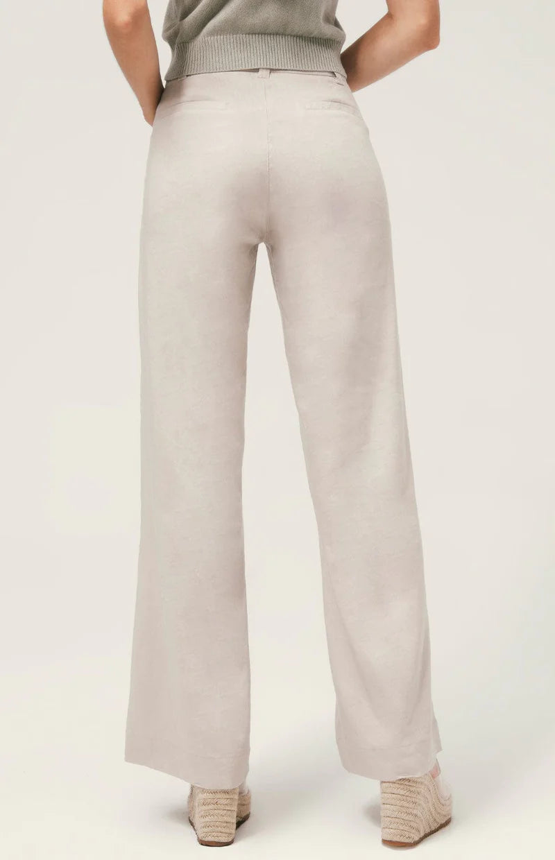 Britt Wide Leg Pant - Silver Grey