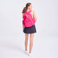 Pickleball Time Puffer Backpack: Hot Pink