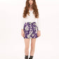 Foray Golf - Core Basic Skirt w/ Pockets- Blossom Blast: Violet Floral